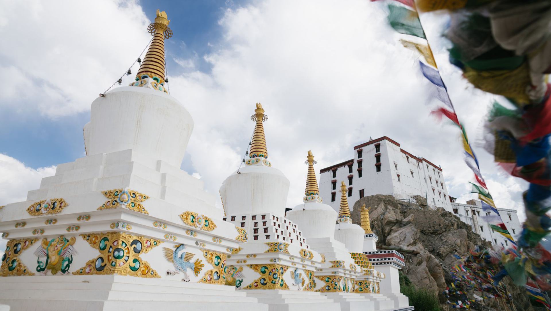 Alchi Monastery murals and village lanes in Ladakh